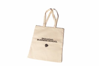 Шоппер бежевый Skolkovo Business School