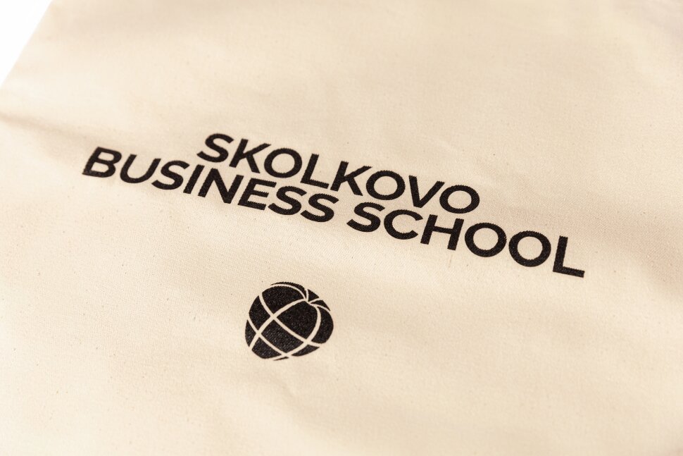 Шоппер бежевый Skolkovo Business School