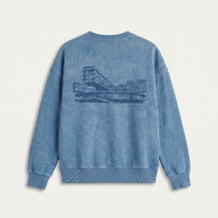 Свитшот SKOLKOVO Garment Dyed, голубой