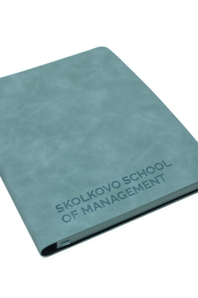 Блокнот гибкий SKOLKOVO бирюзовый