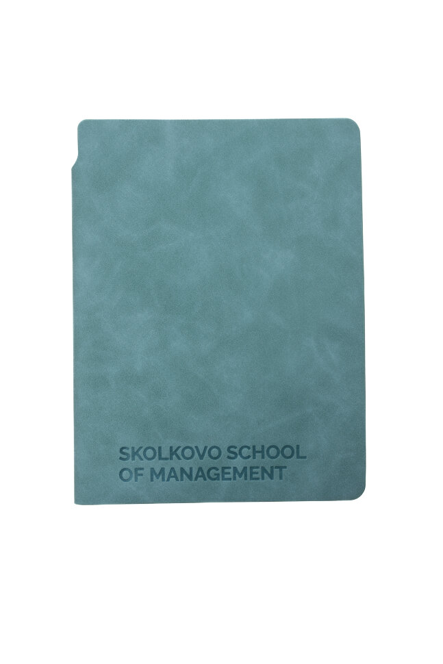 Блокнот гибкий SKOLKOVO бирюзовый