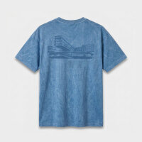 Футболка SKOLKOVO Garment Dyed голубая