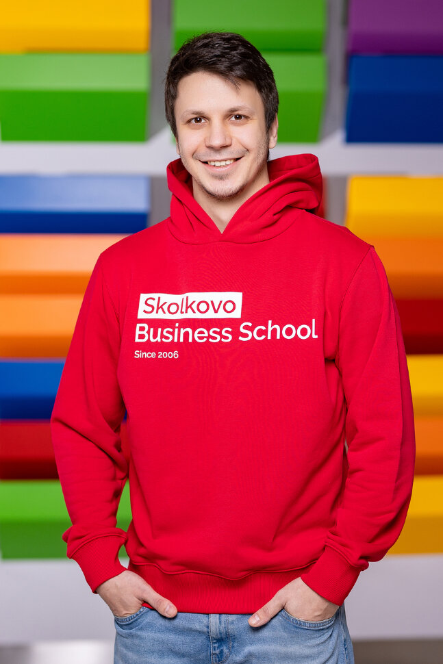 Худи красное Skolkovo Business School Unisex