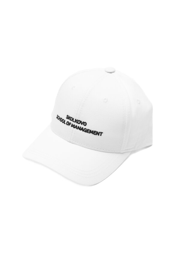 Бейсболка белая Skolkovo school of management