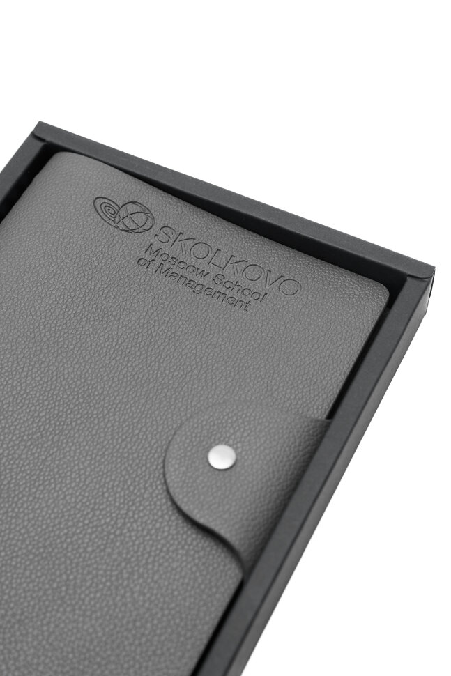 Ежедневник недатированный серый