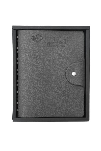 Ежедневник недатированный серый