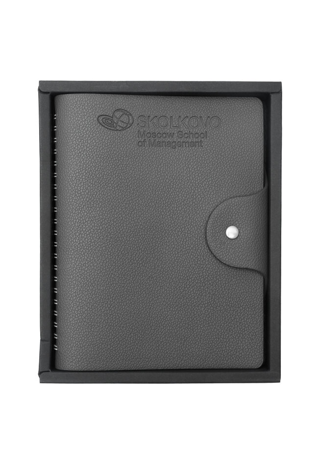 Ежедневник недатированный серый