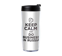 Термостакан Keep Calm and Do Business in Russia