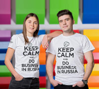 Футболка Keep Calm and Do Business in Russia