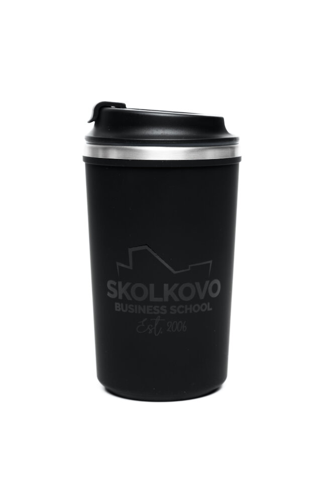 Термокружка на присоске Skolkovo черная