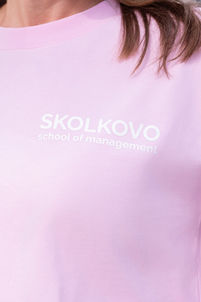 Футболка Skolkovo розовая