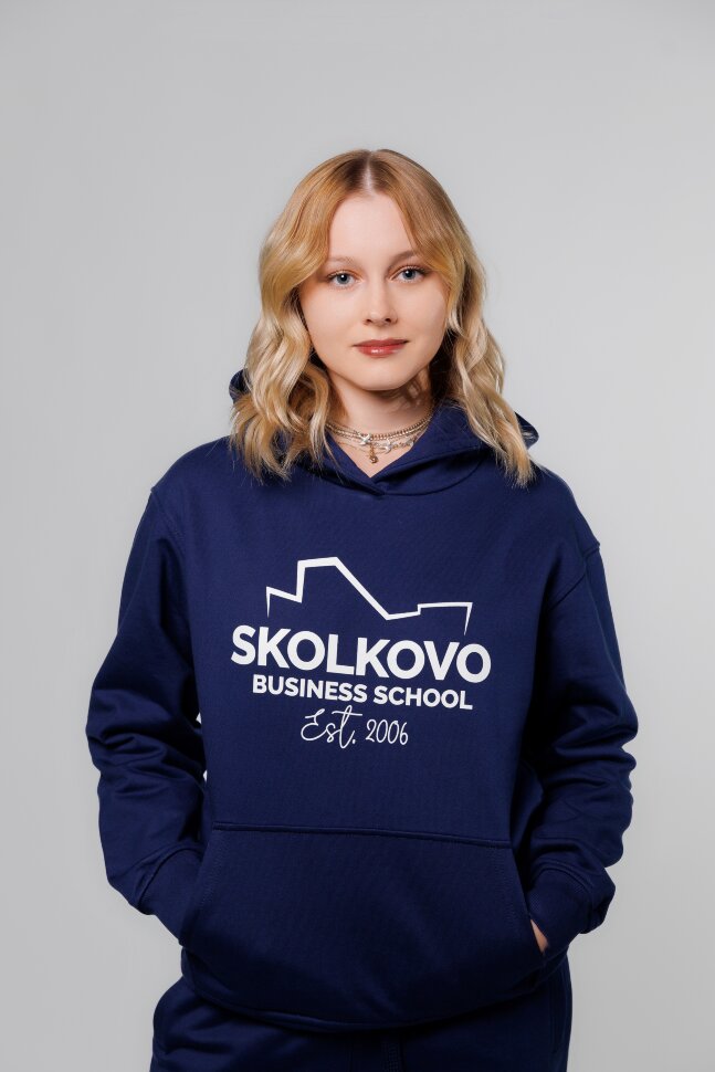 Худи  SKOLKOVO BUSINESS SCHOOL синий