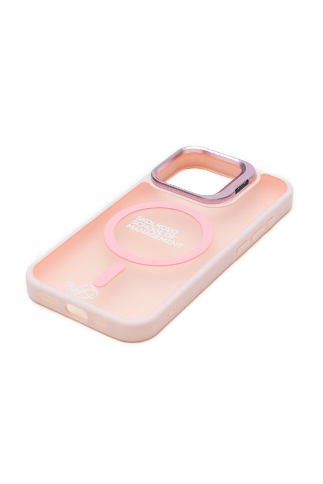 Чехол на Iphone SKOLKOVO MagSafe розовый