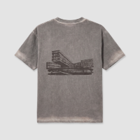 Футболка SKOLKOVO Garment Dyed коричневая