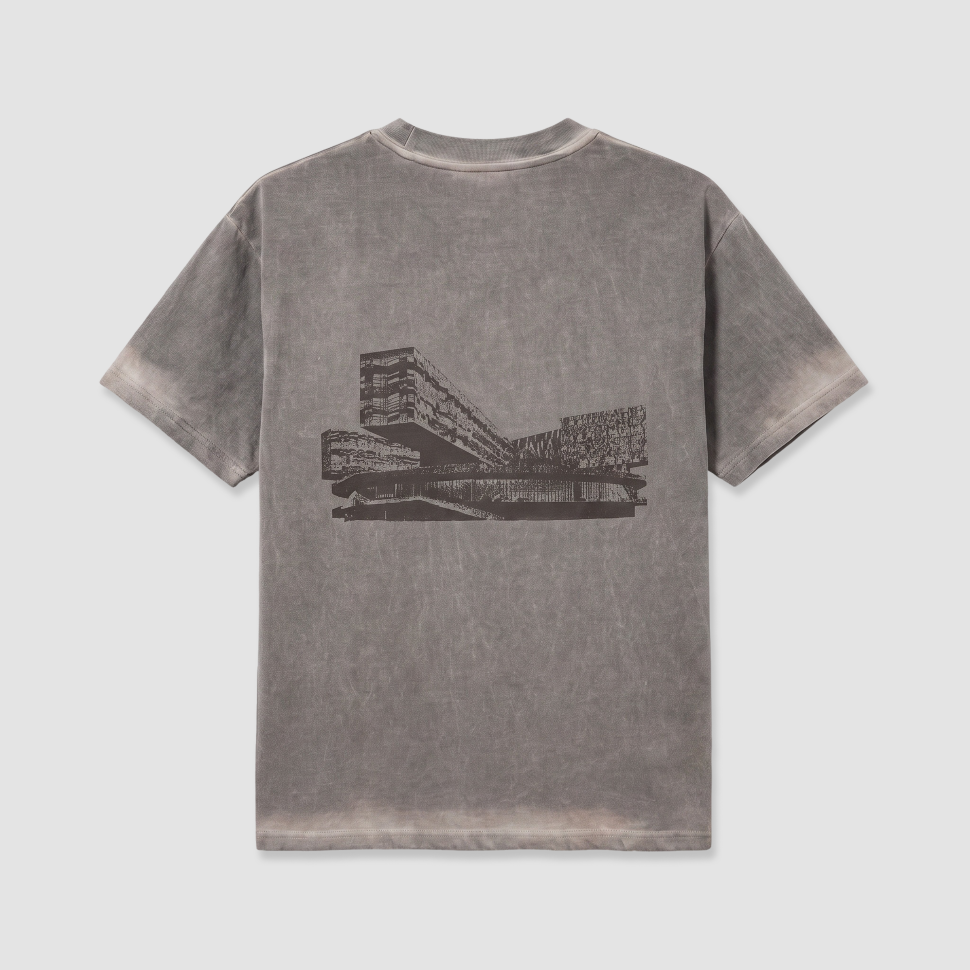 Футболка SKOLKOVO Garment Dyed коричневая