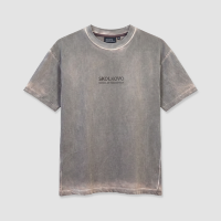 Футболка SKOLKOVO Garment Dyed коричневая