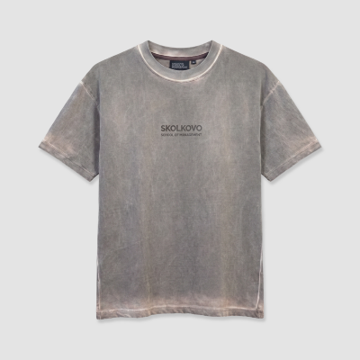 Футболка SKOLKOVO Garment Dyed коричневая