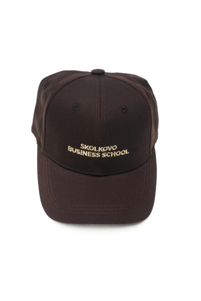 Бейсболка шоколадная Skolkovo school of management