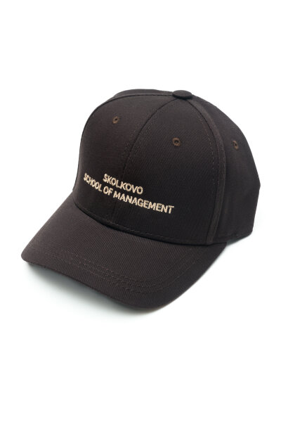 Бейсболка шоколадная Skolkovo school of management