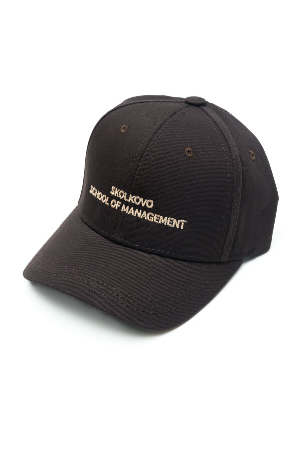 Бейсболка шоколадная Skolkovo school of management
