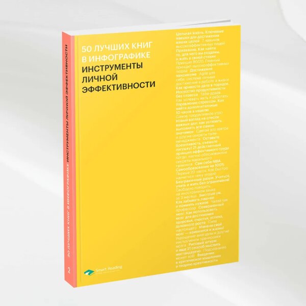 Книга 50 лучших книг в инфографике. Инструменты личной эффективности
