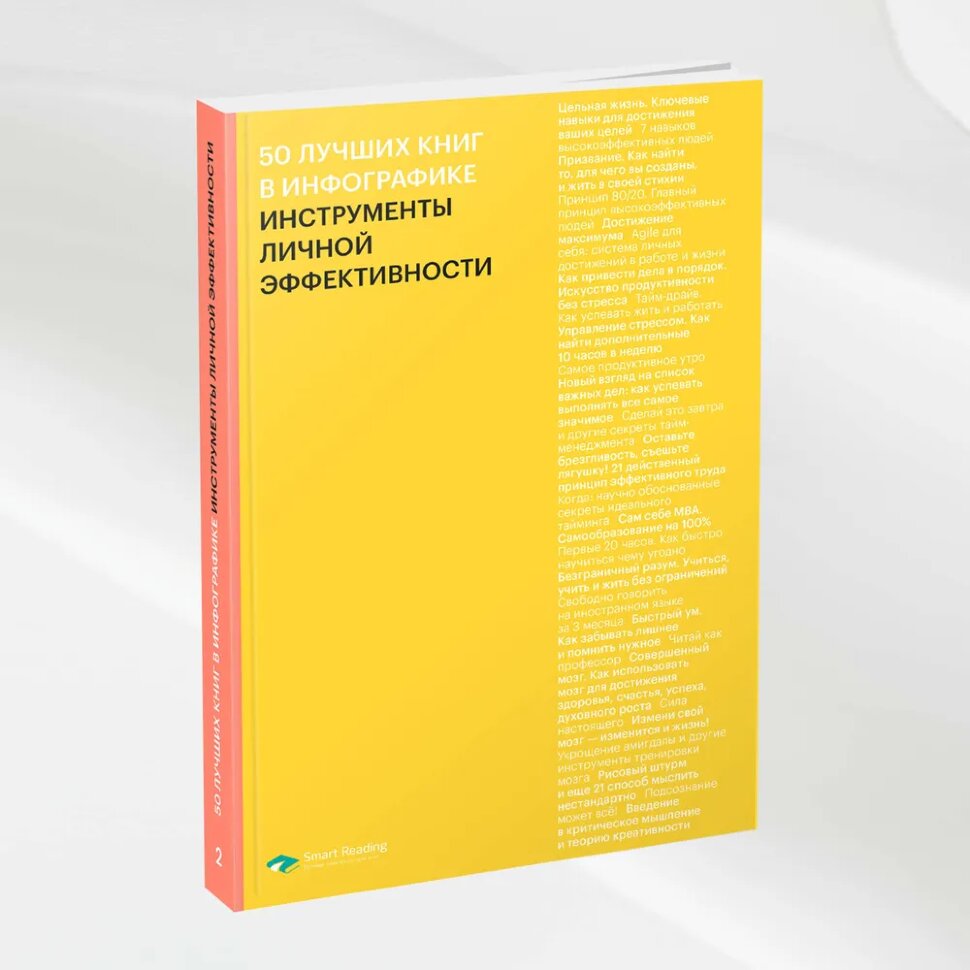 Книга 50 лучших книг в инфографике. Инструменты личной эффективности